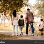 Family walking